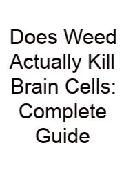 Does Weed Actually Kill Brain Cells: Complete Guide