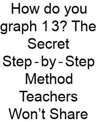 How Do You Graph 1 3? The Secret Step‑by‑Step Method Teachers Won’t Share