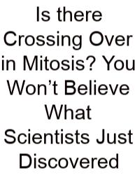 Is There Crossing Over In Mitosis? You Won’t Believe What Scientists Just Discovered