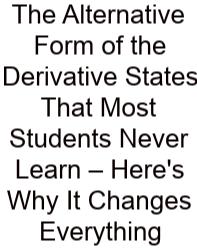 The Alternative Form Of The Derivative States That Most Students Never Learn – Here's Why It Changes Everything