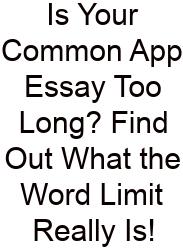 Is Your Common App Essay Too Long? Find Out What The Word Limit Really Is!
