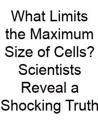 What Limits The Maximum Size Of Cells? Scientists Reveal A Shocking Truth