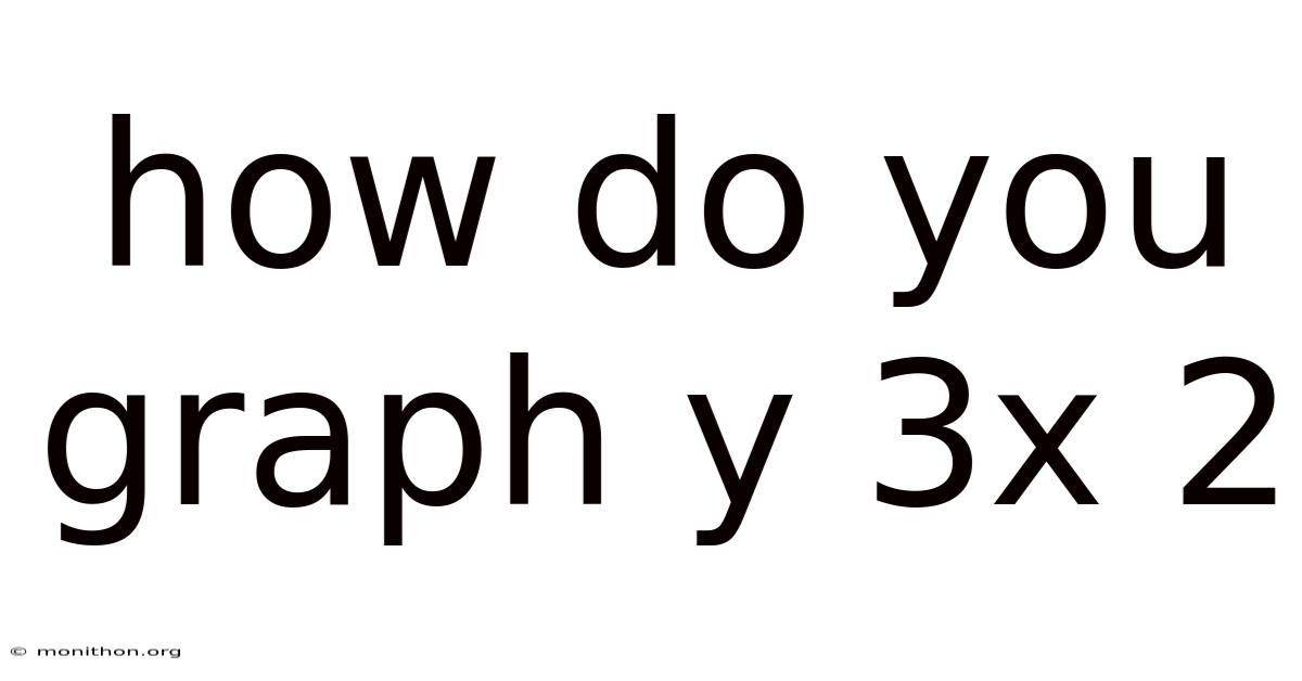 How Do You Graph Y 3x 2