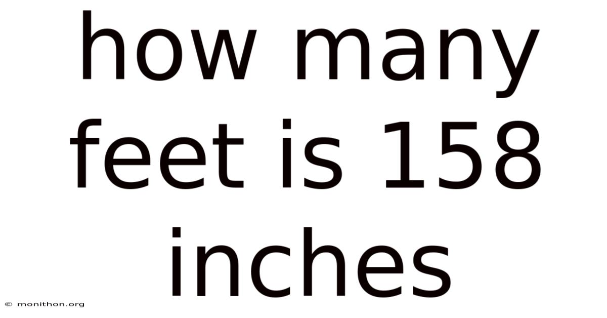 How Many Feet Is 158 Inches