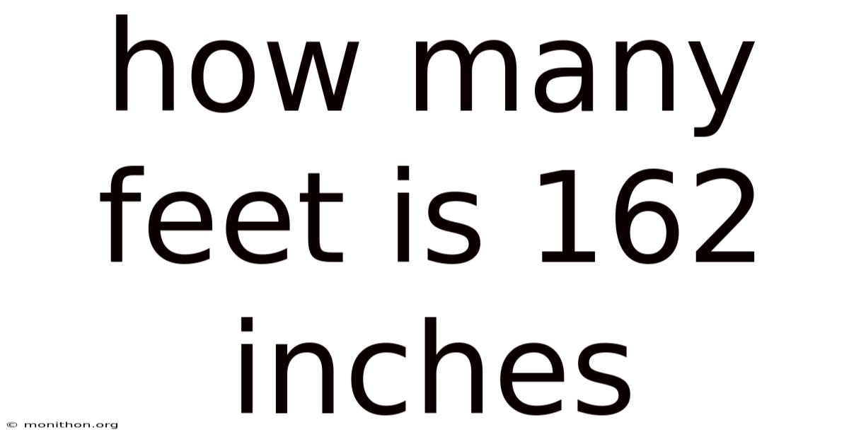 How Many Feet Is 162 Inches