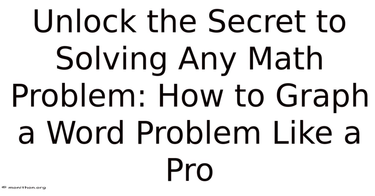 Unlock My Problem Math Unlock The Secret To Solving Any Math Problem: How To Graph A Word ...