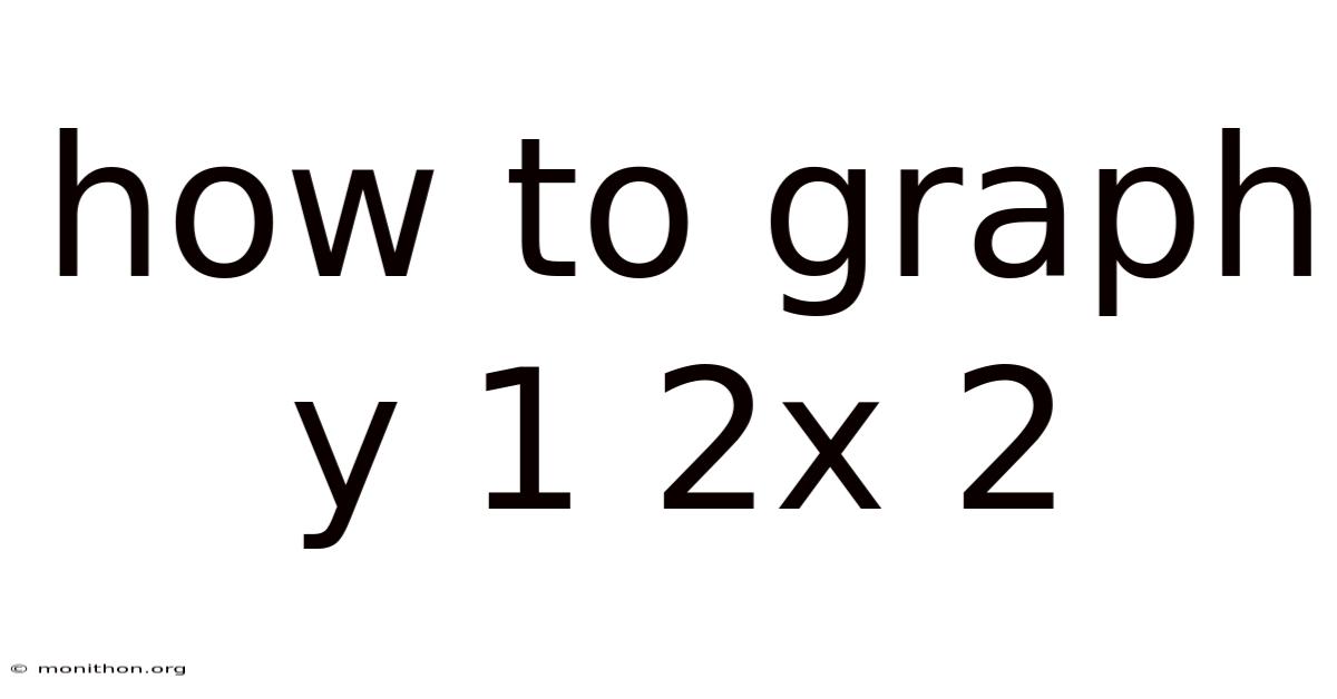 How To Graph Y 1 2x 2
