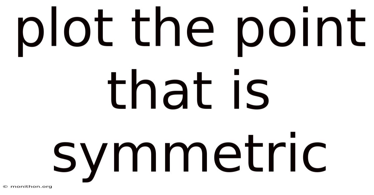Plot The Point That Is Symmetric