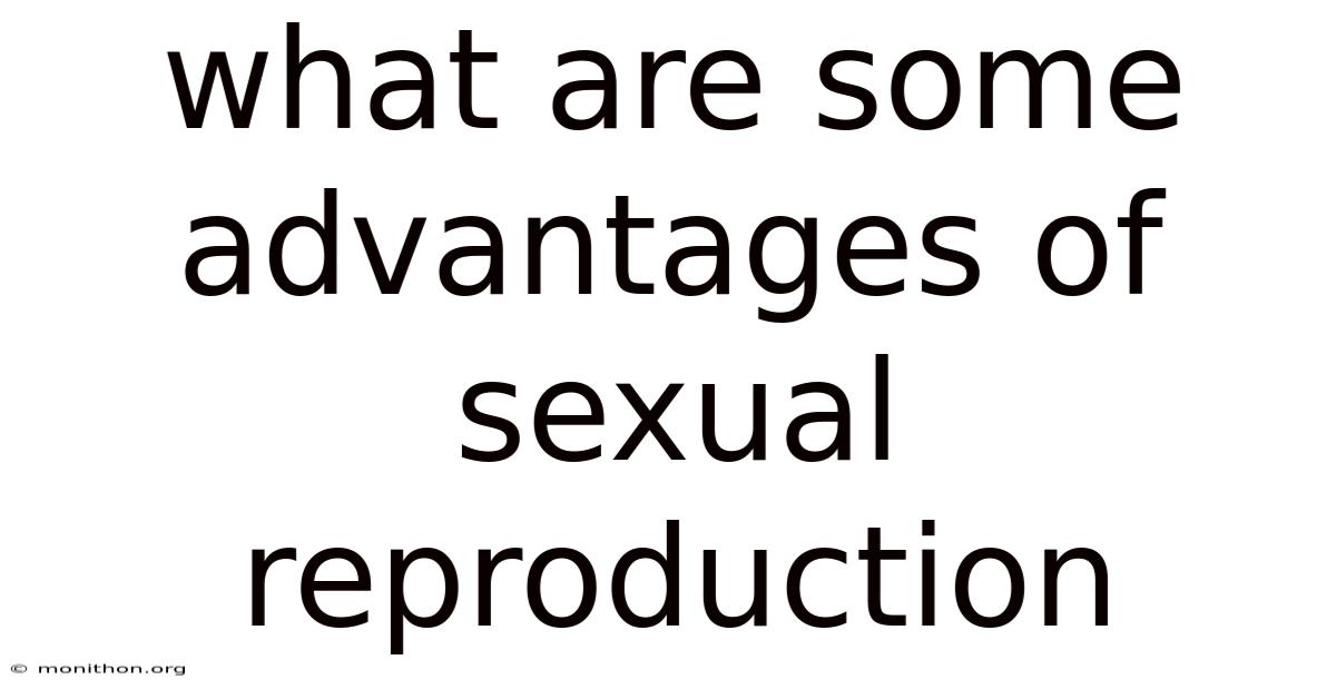 What Are Some Advantages Of Sexual Reproduction