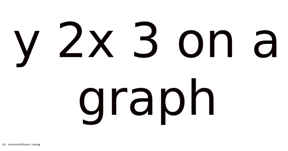 Y 2x 3 On A Graph